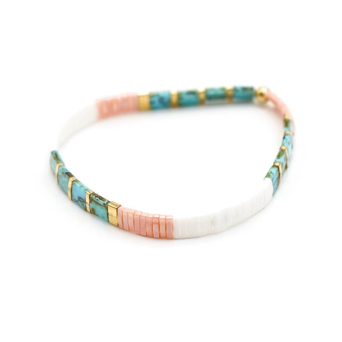 SHORES OF MAINE - Tila Bead Bracelet | Single: 6.50 inches - M