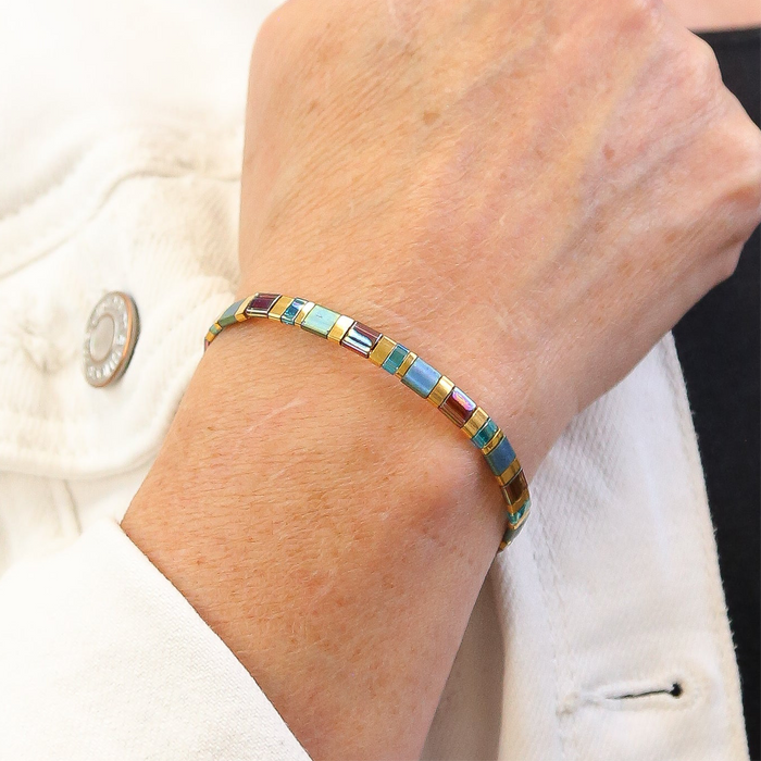 DYNASTY - Tila Bead Bracelet | Single: 6.50 Inches - M