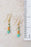 Secret Garden Red Aventurine, Amazonite Simple Earrings