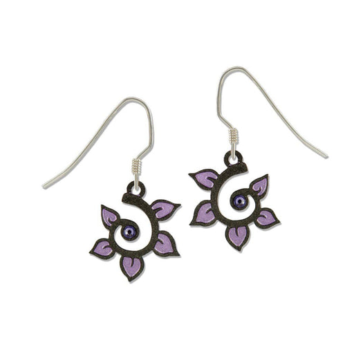 Purple and Gray Spiral Leaf