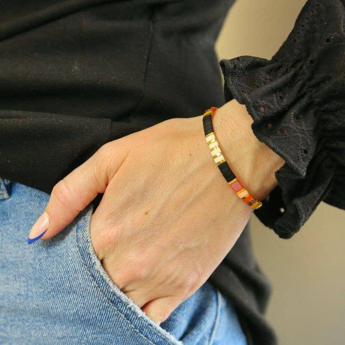 CITY LIGHTS - Tila Bead Bracelet | Single: 6.50 Inches - M