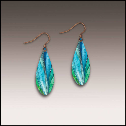 Waterfall Crash Dew Drop Handmade Earrings - 62DE