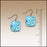 Resort Glass Button Drop Handmade Earrings - HM09S