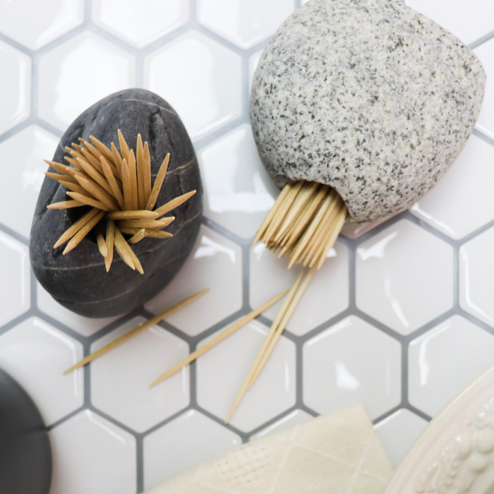 Stone Match Striker & Toothpick Holder