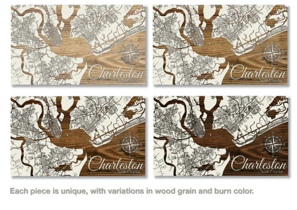 Custom: Engraved Map Dennis Port: Island Oasis / Small (11.25" x 19")