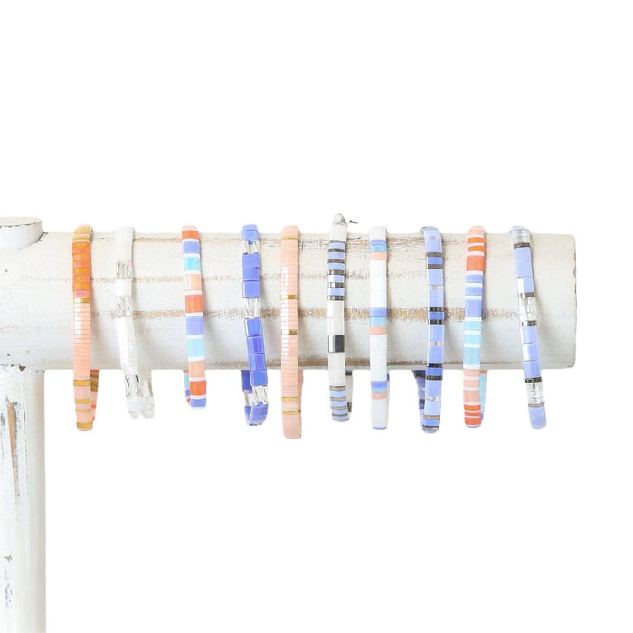 CORAL COVE - Tila Bead Bracelet: 6.50 inches - M