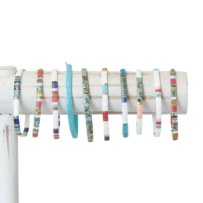 SHORES OF MAINE - Tila Bead Bracelet | Single: 6.50 inches - M