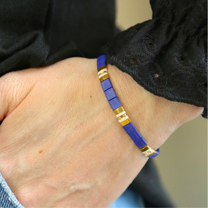 KINGSLEY - Tila Bead Bracelet | Single: 6.50 Inches - M