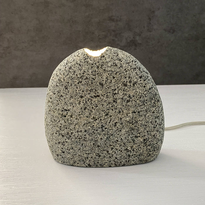 Stone Accent Lamp: White