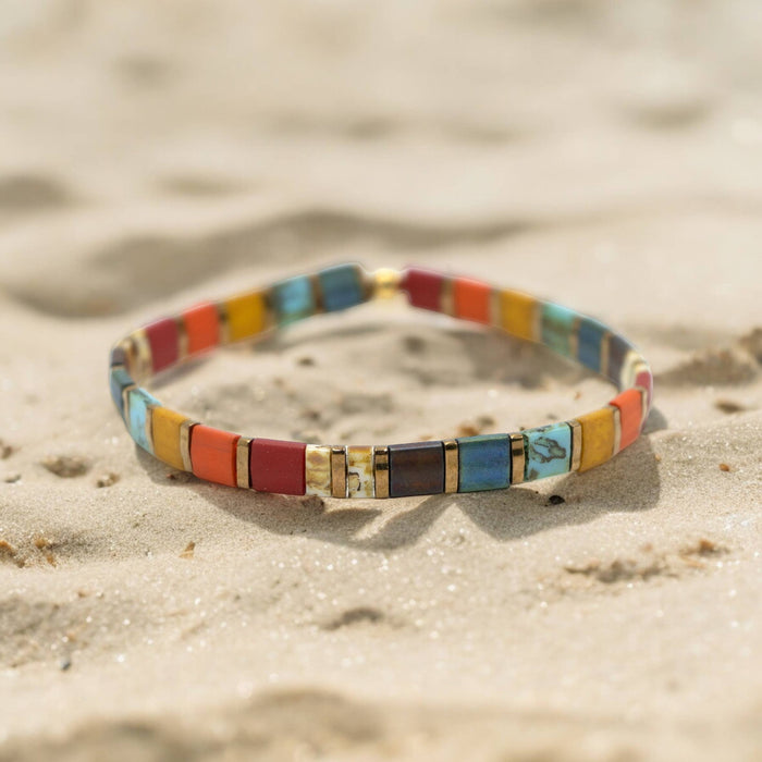 STAINED - Tila Bead Bracelet Sizes 5.75-8.50: 6.50 inches - M