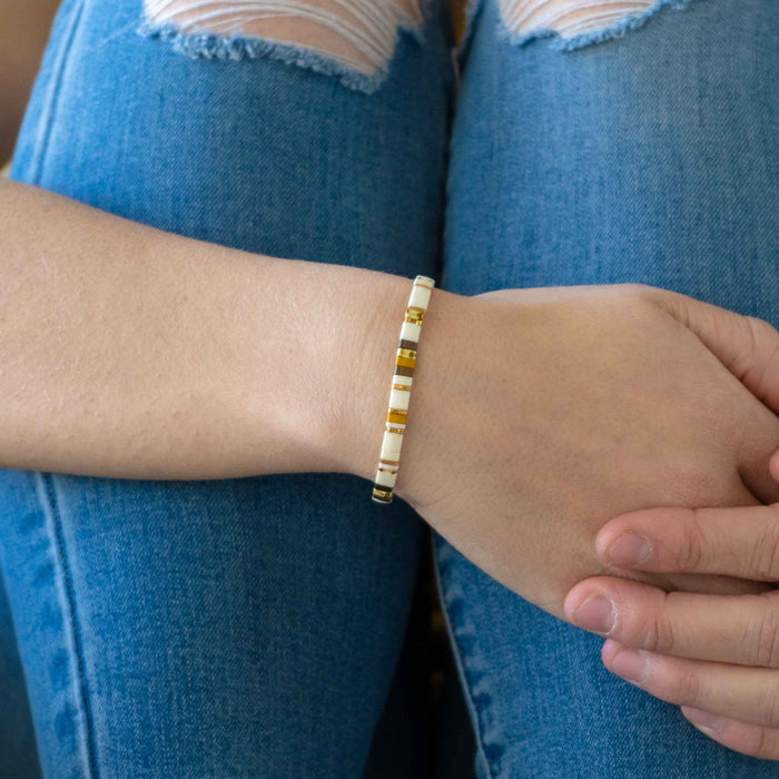 EGYPT - Tila Bead Bracelet | Single: 6.50 Inches - M