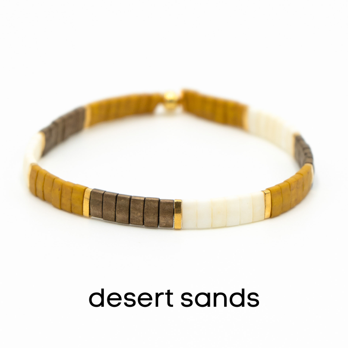 FAR OUT - Tila Bead Bracelet: 6.50 inches - M