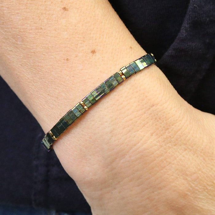 WHISPERING PINES - Tila Bead Bracelet | Single: 6.50 Inches - M