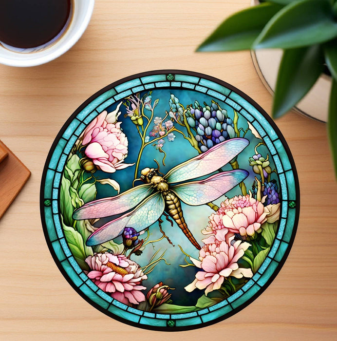 Coaster - Dragonfly Ceramic Coaster - FC