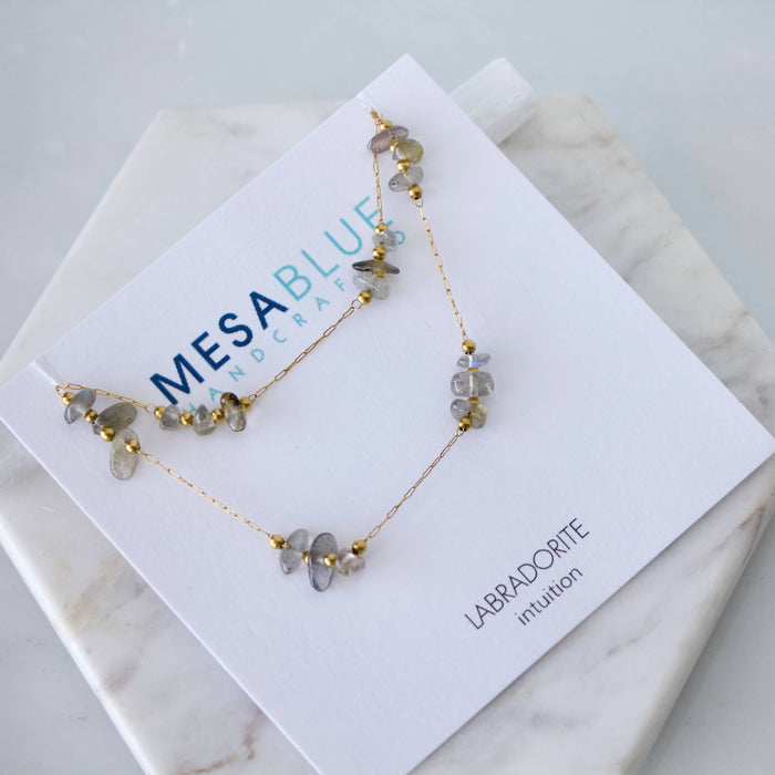 Nugget Gemstone Necklace, Apatite, Amazonite, Tourmaline, : Sunstone