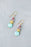 Treasure Honey Opal, Amethyst, Ruby with Turquoise Simple Earrings