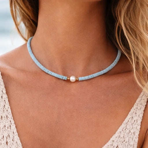 Necklace - Ala Moana Sea Pearl and Puka Choker