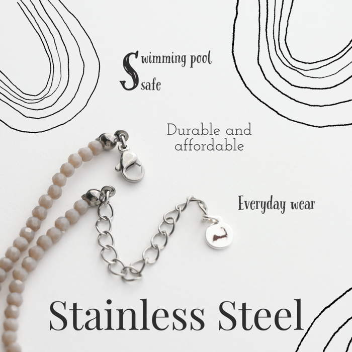 Necklace - Chill and Shimmer Vibes Pearl Choker