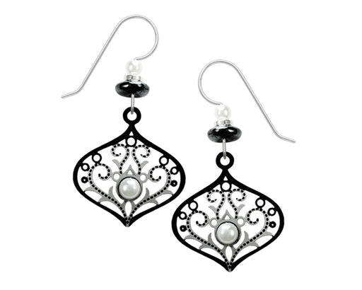 Teardrop In Black & Silver