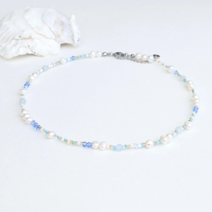 Necklace - Nantucket Pearl Beach Bead Choker