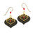 Earrings - Two Part Black Teardrop