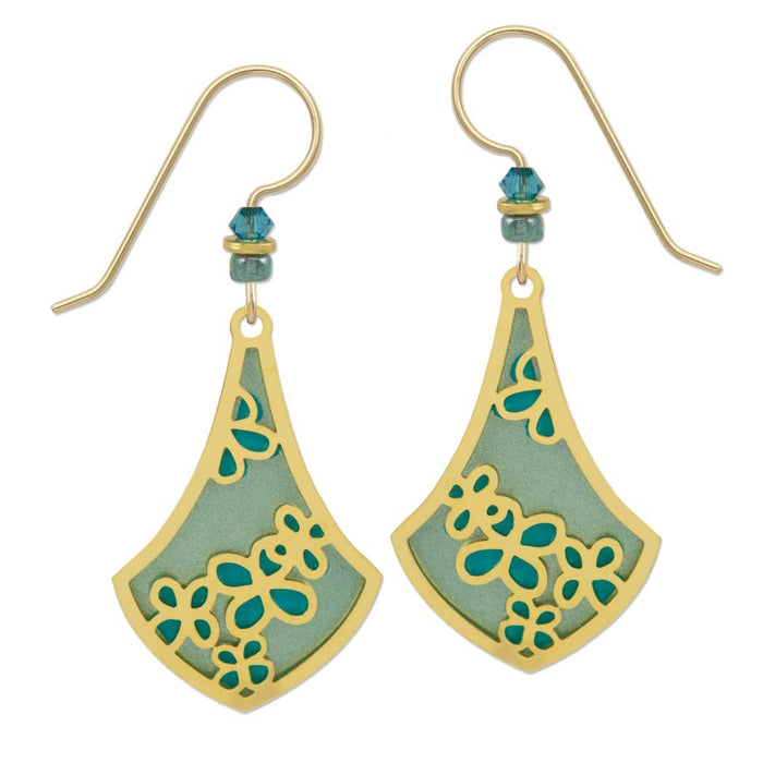 Green Teardrop w/GP Flowers