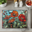 Tempered Glass Cutting Board: Poppy - 8x11