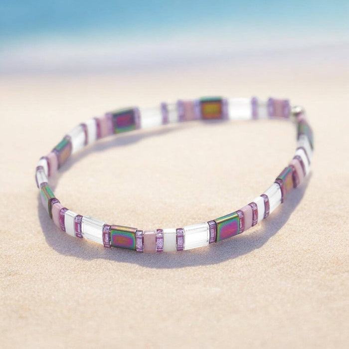 PURPLE HAZE - Tila Bead Bracelet | Single: 6.50 Inches - M