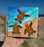 Ceramic Tile - 3 Baby Turtles - 4" x 4" - SKD