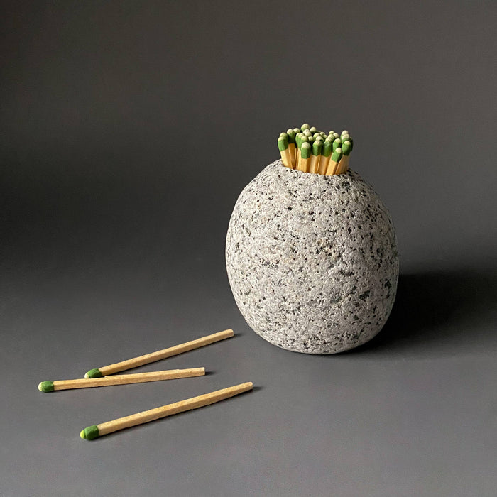 Stone Match Striker & Toothpick Holder