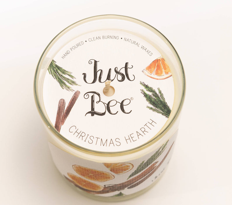 Christmas Hearth Holiday Candle - Medium Glass