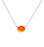 H-Oval Pendant - Polished Aqua