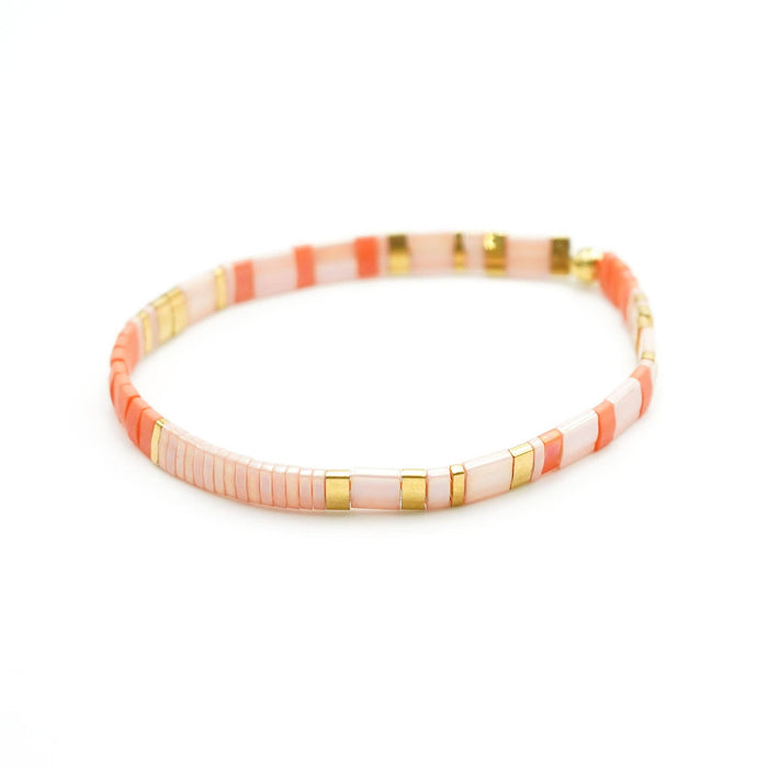 CORAL COVE - Tila Bead Bracelet: 6.50 inches - M