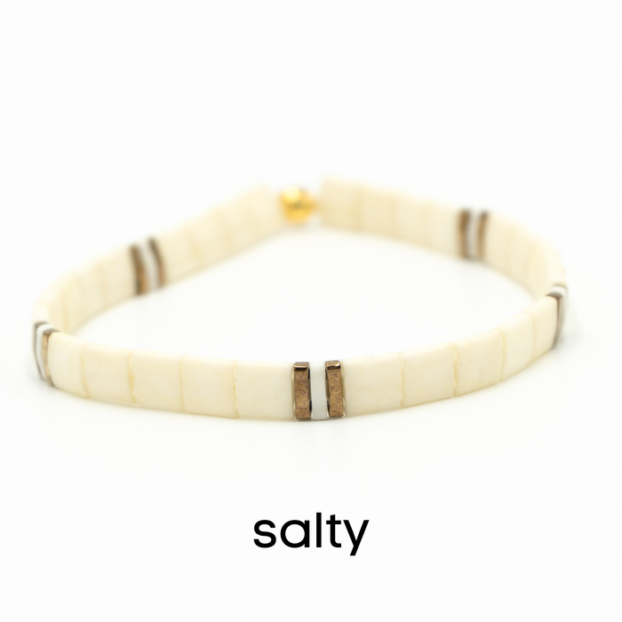 SALTY - Tila Bead Bracelet | Single: 6.50 inches - M