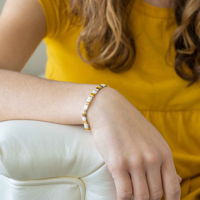 EGYPT - Tila Bead Bracelet | Single: 6.50 Inches - M