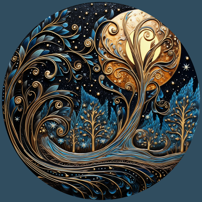Coaster - Autumn Night Ceramic Coaster - FC