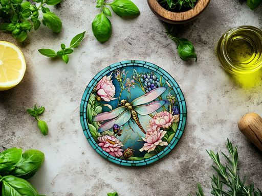 Coaster - Dragonfly Ceramic Coaster - FC