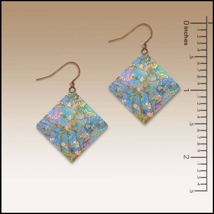 Earrings - Almond Branches Statement Handmade Earrings