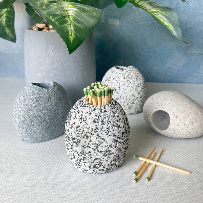 Stone Match Striker & Toothpick Holder