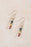Revolution Jasper, Garnet, Amazonite Dangle Earrings