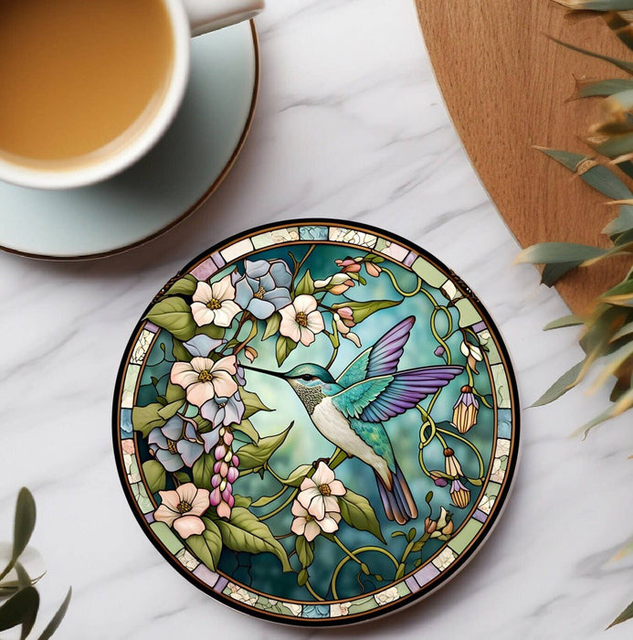 Coaster - Hummingbird Ceramic Coaster - FC