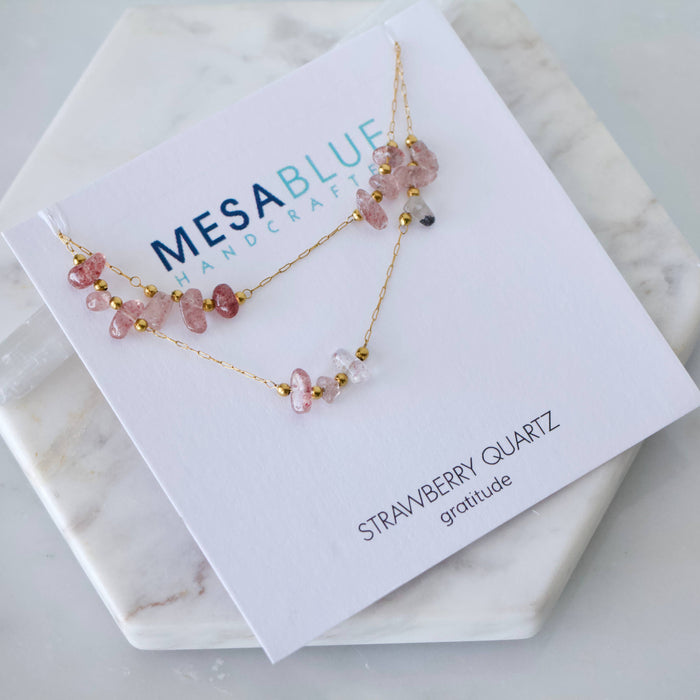 Nugget Gemstone Necklace, Apatite, Amazonite, Tourmaline, : Sunstone