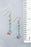 Treasure Amethyst, Turquoise, Ruby Dangle Earrings