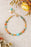 Secret Garden 7.5-8.5" Red Aventurine, Amazonite, Czech Glass Simple Bracelet