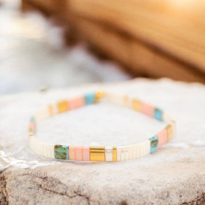BEACH HOUSE - Tila Bead Bracelet | Single: 6.50 Inches - M