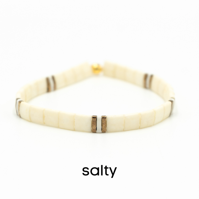 FAR OUT - Tila Bead Bracelet: 6.50 inches - M