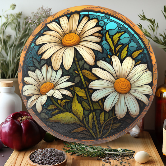 Tempered Glass Cutting Board : Daisy - 8