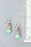 Treasure Honey Opal, Amethyst, Ruby with Turquoise Simple Earrings