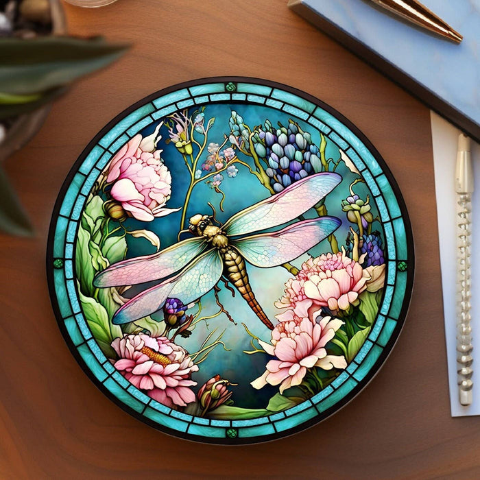 Coaster - Dragonfly Ceramic Coaster - FC