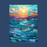 Tempered Glass Cutting Board: Seascape - 8X11